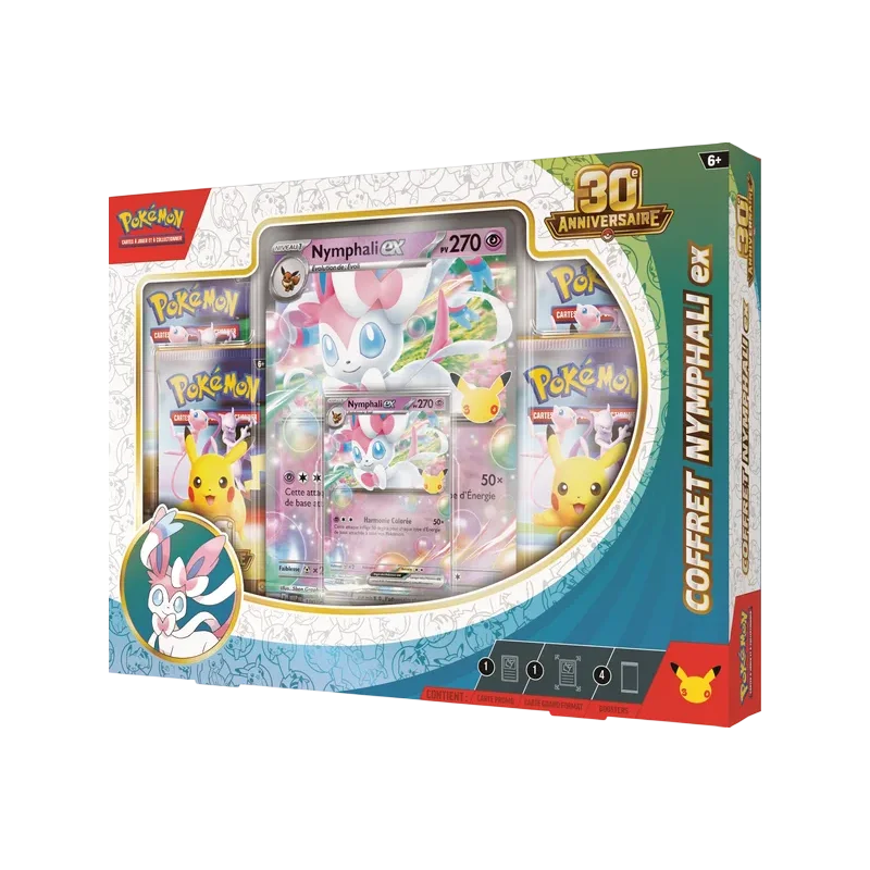 Pokémon TCG - 30th Celebration Sylveon Ex Box - Francês